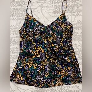 Tanya Taylor Vibrant Camisole with Animal Print